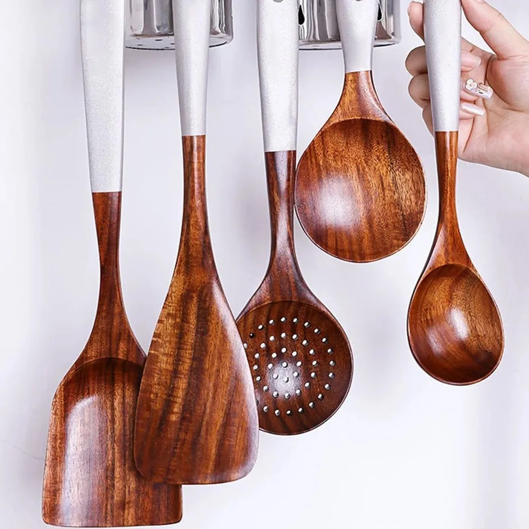 Wooden Kitchen Utensils Natural Wood Tableware Rice Spoon Colander Teak Spatula Spatula Cooking Tool Kitchen Tableware
Wooden Kitchen Utensils Natural Wood Tableware Rice Spoon Colander Teak Spatula Spatula Cooking Tool Kitchen Tableware