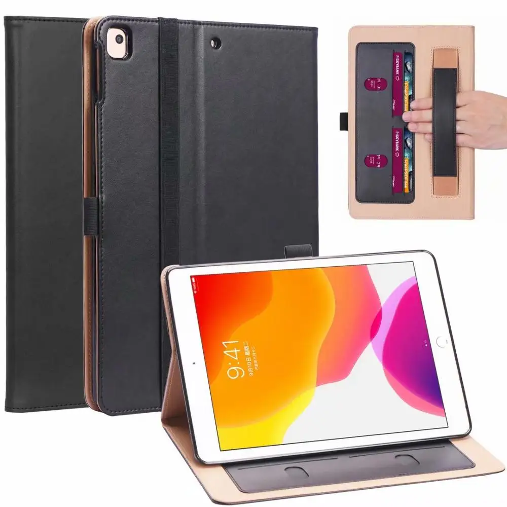Rotating Case Cover with Wallet Pocket with Hand Strap with Auto Sleep/Wake Function for Apple iPad 7th Gen 10.2 Inch 2019
Rotating Case Cover with Wallet Pocket with Hand Strap with Auto Sleep/Wake Function for Apple iPad 7th Gen 10.2 Inch 2019