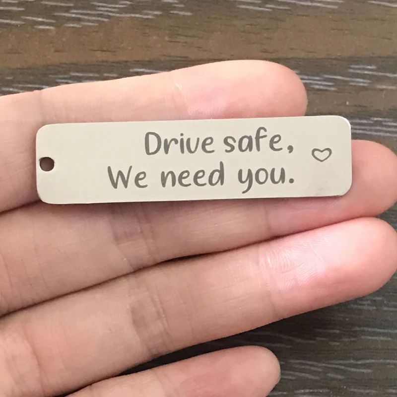 3PCS Stainless Steel Charm Drive Safe We Need You Charm Polished Stainless Steel Pendant for Bracelet Necklace Key Chain Bag Tag
3PCS Stainless Steel Charm Drive Safe We Need You Charm Polished Stainless Steel Pendant for Bracelet Necklace Key Chain Bag Tag