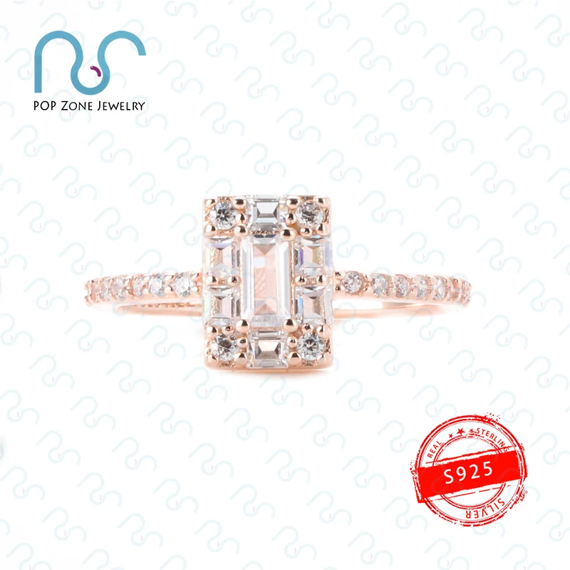 S925 Sterling Silver Rings Brand Original Last Chance Series Pan Sparkling Square Halo Ring Charm Luxury Women Ring Jewelry Gift
S925 Sterling Silver Rings Brand Original Last Chance Series Pan Sparkling Square Halo Ring Charm Luxury Women Ring Jewelry Gift