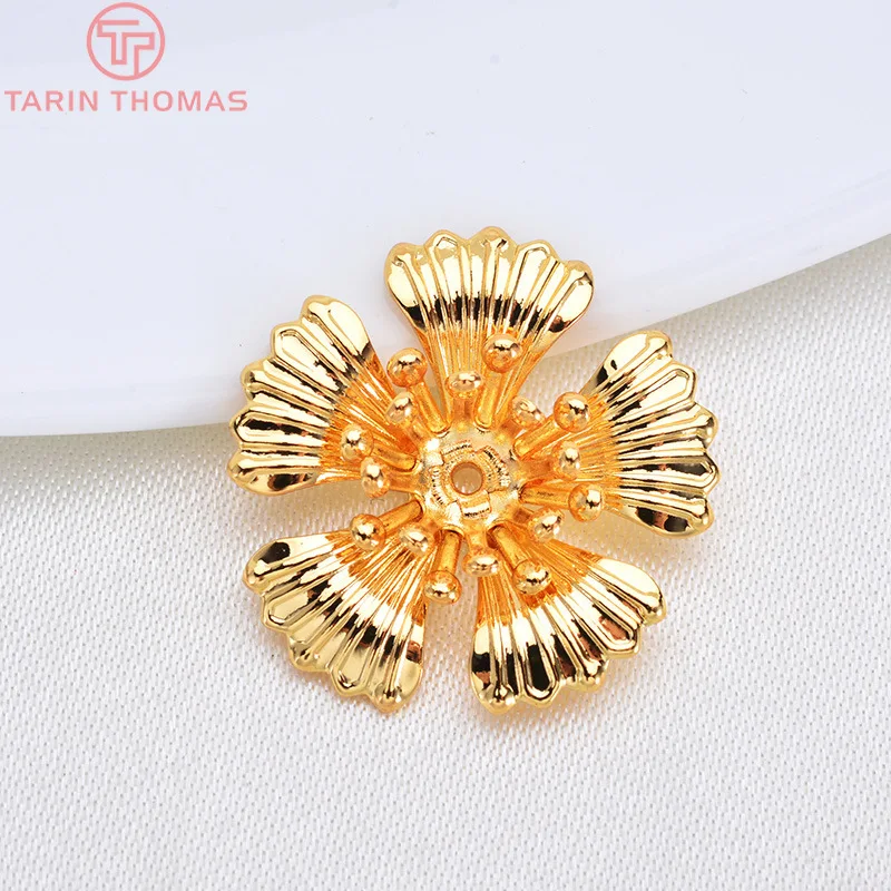 (252) 10PCS 18MM 24K Gold Color Plated Brass Flower Bead Caps High Quality DIY Jewelry Making Findings Accessories
(252) 10PCS 18MM 24K Gold Color Plated Brass Flower Bead Caps High Quality DIY Jewelry Making Findings Accessories