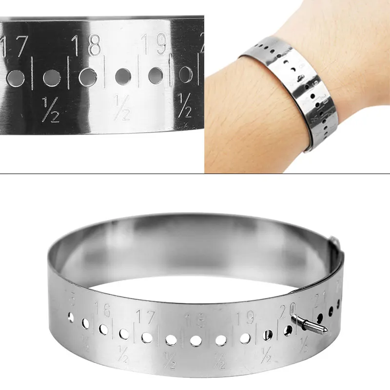Stainless Steel Adjustable Bracelet Bangle Sizer Gauge Measurements for Diy Jewelry Making Tools And Equipment Length 15-25cm
Stainless Steel Adjustable Bracelet Bangle Sizer Gauge Measurements for Diy Jewelry Making Tools And Equipment Length 15-25cm
