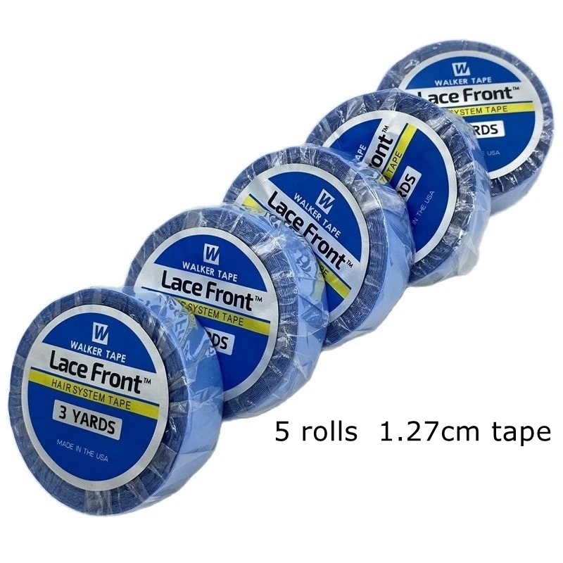 5 rolls Walker 3 yards Blue double side tape for hair extension wig toupee lace front support | Шиньоны и парики