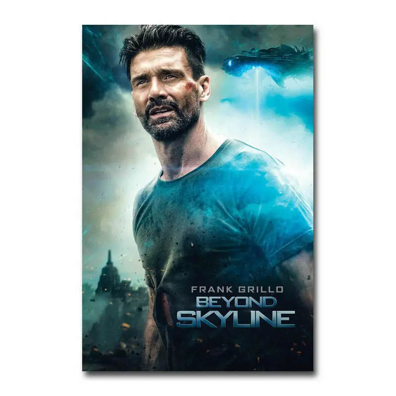 

Beyond Skyline Hot Movie 4 Wall Sticker Silk Poster Art Light Canvas Home Decoration