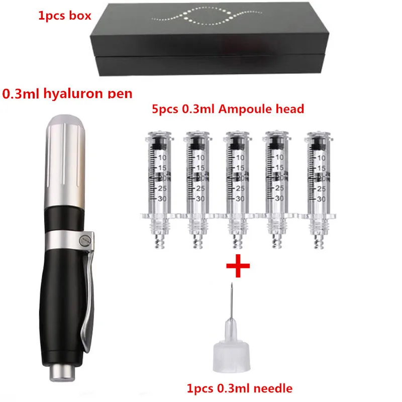 

SILVER Hyaluron Hyaluronic Acid Pen Atomizer Hyaluronic Injection Gun Wrinkle Removal Anti aging Lifting Lip High Pressure