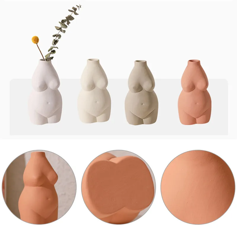 Ceramics vases home decor body shape vase flower base Insert desk Ornaments decorative porcelain bust vase room decoration Craft
Ceramics vases home decor body shape vase flower base Insert desk Ornaments decorative porcelain bust vase room decoration Craft