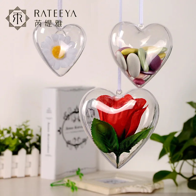 5Pcs Christmas Ball Transparent Plastic Acrylic Heart-shaped Fillable Ball Christmas Tree Ornaments Party Wedding Decoration
5Pcs Christmas Ball Transparent Plastic Acrylic Heart-shaped Fillable Ball Christmas Tree Ornaments Party Wedding Decoration