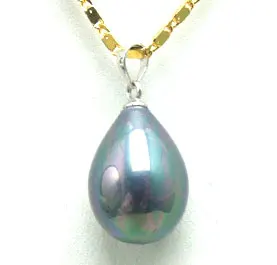 Qingmos 12*15mm Drop Gray Sea Shell Pearl Pendant Necklace for Women with Stering Silver S925 Chain 16" Chokers
Qingmos 12*15mm Drop Gray Sea Shell Pearl Pendant Necklace for Women with Stering Silver S925 Chain 16" Chokers