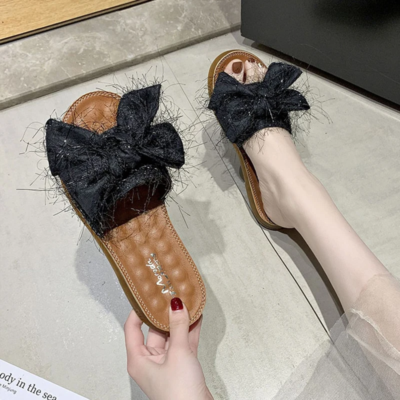 Rubber Slippers Beach Shoes Low Butterfly-Knot Slides Fashion Sabot Flat Luxury Basic PU Bonded Leather Cotton Fabric Butterfly
Rubber Slippers Beach Shoes Low Butterfly-Knot Slides Fashion Sabot Flat Luxury Basic PU Bonded Leather Cotton Fabric Butterfly