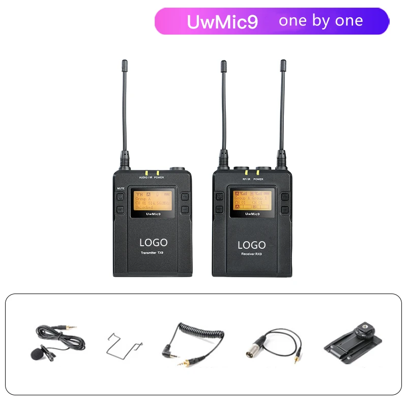 Uwmic9 SLR wireless one pull one Lavalier microphone mobile phone radio handheld microphone vlog
Uwmic9 SLR wireless one pull one Lavalier microphone mobile phone radio handheld microphone vlog