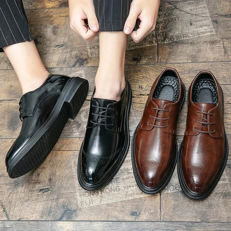 Men's Leather Shoes New Fashion Versatile Business Formal Casual Shoes Men's Pointed Breathable Large Men's Leather Shoes
Men's Leather Shoes New Fashion Versatile Business Formal Casual Shoes Men's Pointed Breathable Large Men's Leather Shoes