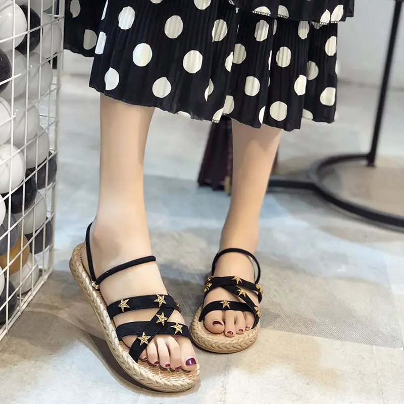 Fashion Summer Women Handmade Sandal Shoes Bamboo Flat Soft Ladies Leisure Open Toe Elegant Gladiator Woman Zapatillas Plus Size
Fashion Summer Women Handmade Sandal Shoes Bamboo Flat Soft Ladies Leisure Open Toe Elegant Gladiator Woman Zapatillas Plus Size