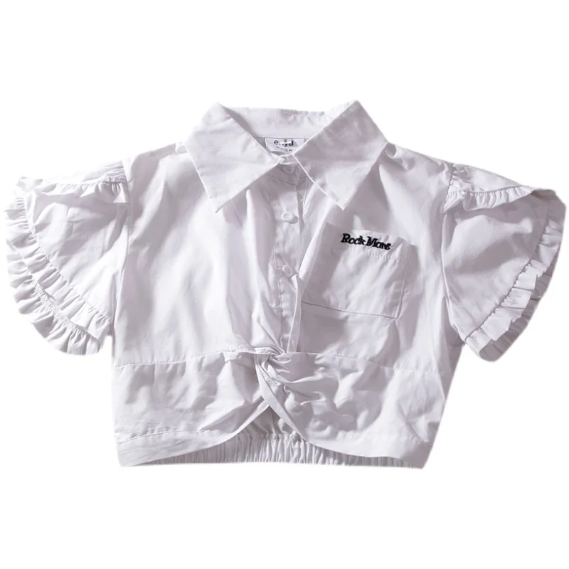 Kimutomo Letter Embroidery Blouse Women Short Sleeve Turn-down Collar Retro Solid Shirt 2021 Summer Preppy Style Female Chic Top
Kimutomo Letter Embroidery Blouse Women Short Sleeve Turn-down Collar Retro Solid Shirt 2021 Summer Preppy Style Female Chic Top