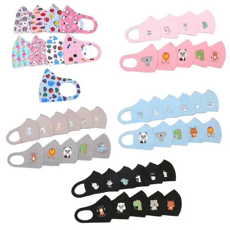 10 шт. PM2.5 детская противофлуоресцентная дышащая губчатая Пылезащитная маска для рта для детей E65F 
10 шт. PM2.5 детская противофлуоресцентная дышащая губчатая Пылезащитная маска для рта для детей E65F