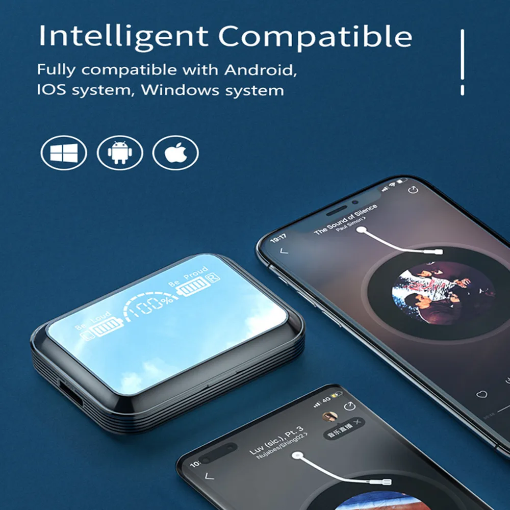 Original R13 Black Bluetooth 5.0 Earphones TWS Fingerprint Touch Headset Sport Earbuds Gaming Headsets with 2000mAh Charging Box
Original R13 Black Bluetooth 5.0 Earphones TWS Fingerprint Touch Headset Sport Earbuds Gaming Headsets with 2000mAh Charging Box