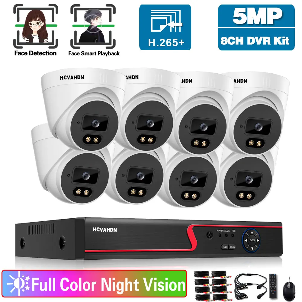 8 Channel CCTV Dome Security Camera System 5MP 8ch DVR Set Color Night Indoor Home DVR Video Surveillance System Kit XMEYE H.265
8 Channel CCTV Dome Security Camera System 5MP 8ch DVR Set Color Night Indoor Home DVR Video Surveillance System Kit XMEYE H.265