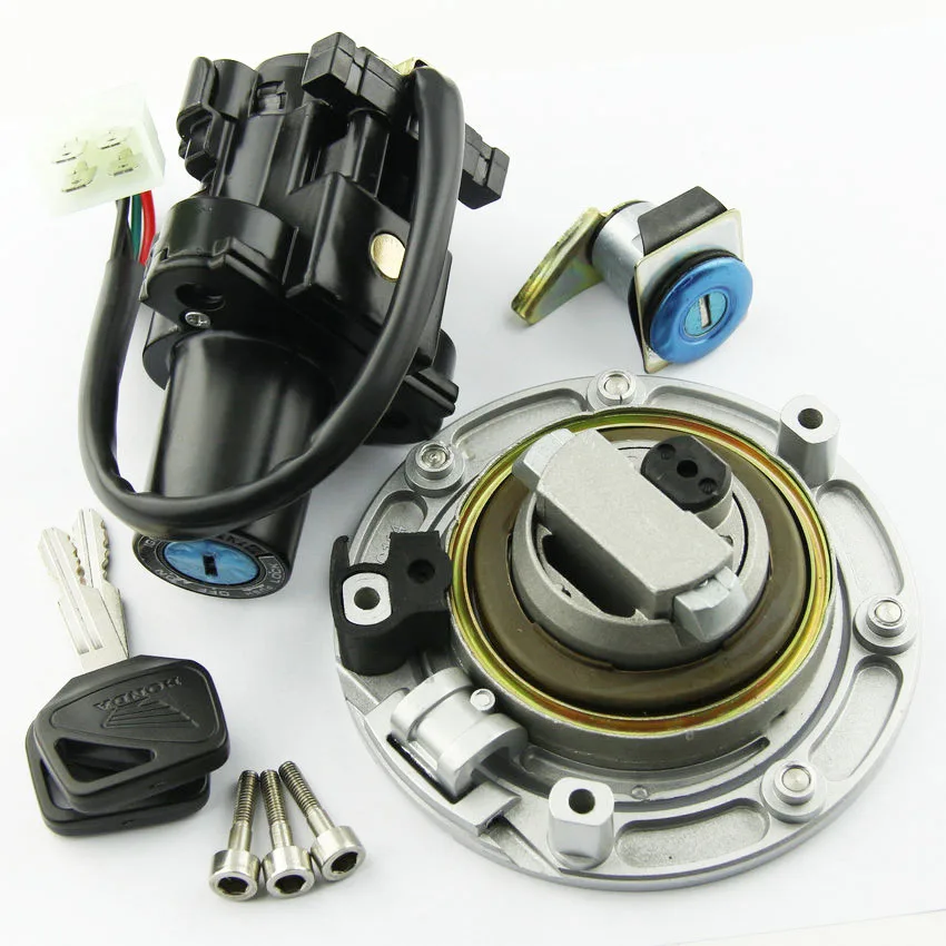 Motorcycle Oil Fuel Tank Gas Cap Ignition Switch Seat Lock Key Kit For Honda CB900 CB919 CBF500 CBF600 CBF1000 Motor Accessories
Motorcycle Oil Fuel Tank Gas Cap Ignition Switch Seat Lock Key Kit For Honda CB900 CB919 CBF500 CBF600 CBF1000 Motor Accessories