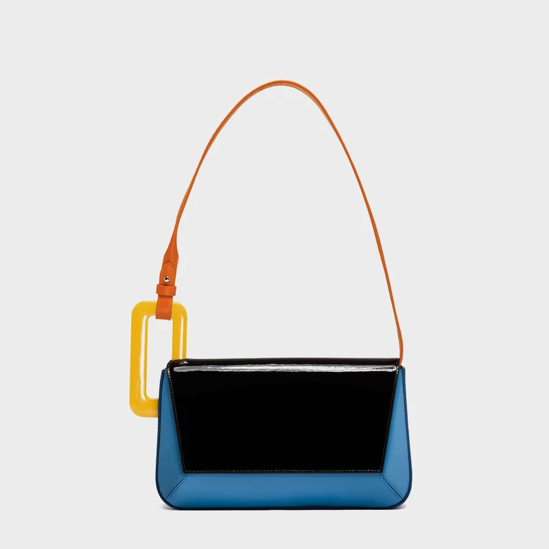 2021 New Fanshion Ladies Single Shoulder Bag Personality Contrast Stitching Acrylic Buckle Baguette Bags Purses and Handbags Gg
2021 New Fanshion Ladies Single Shoulder Bag Personality Contrast Stitching Acrylic Buckle Baguette Bags Purses and Handbags Gg