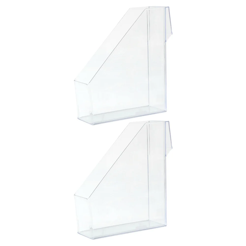 1 Set 2Pcs Acrylic Bookshelves Desktop Transparent File Racks File Organizers 
1 Set 2Pcs Acrylic Bookshelves Desktop Transparent File Racks File Organizers