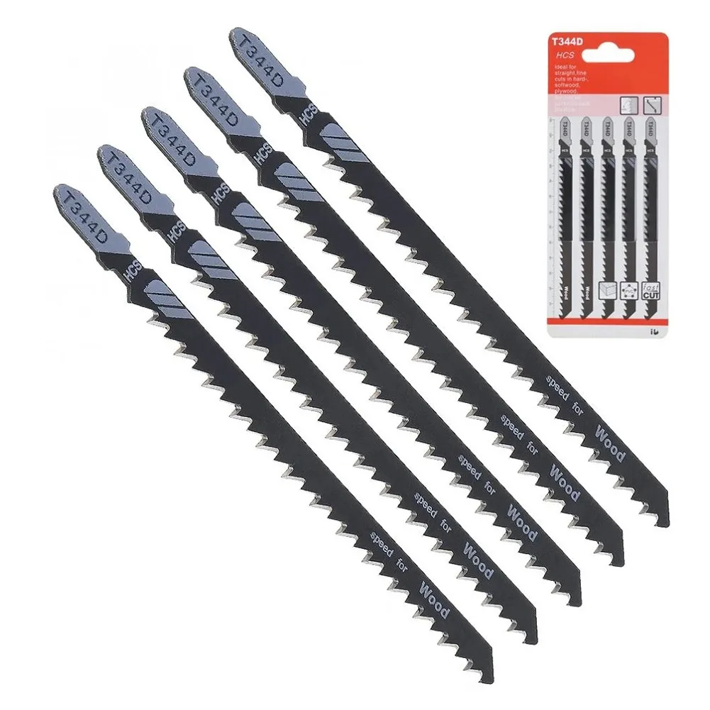 5pcs T344D 130mm Fast-Cutting Reciprocating Jigsaw Blades For Wood Board Plastic Saw Blades For Wood Cutting
5pcs T344D 130mm Fast-Cutting Reciprocating Jigsaw Blades For Wood Board Plastic Saw Blades For Wood Cutting