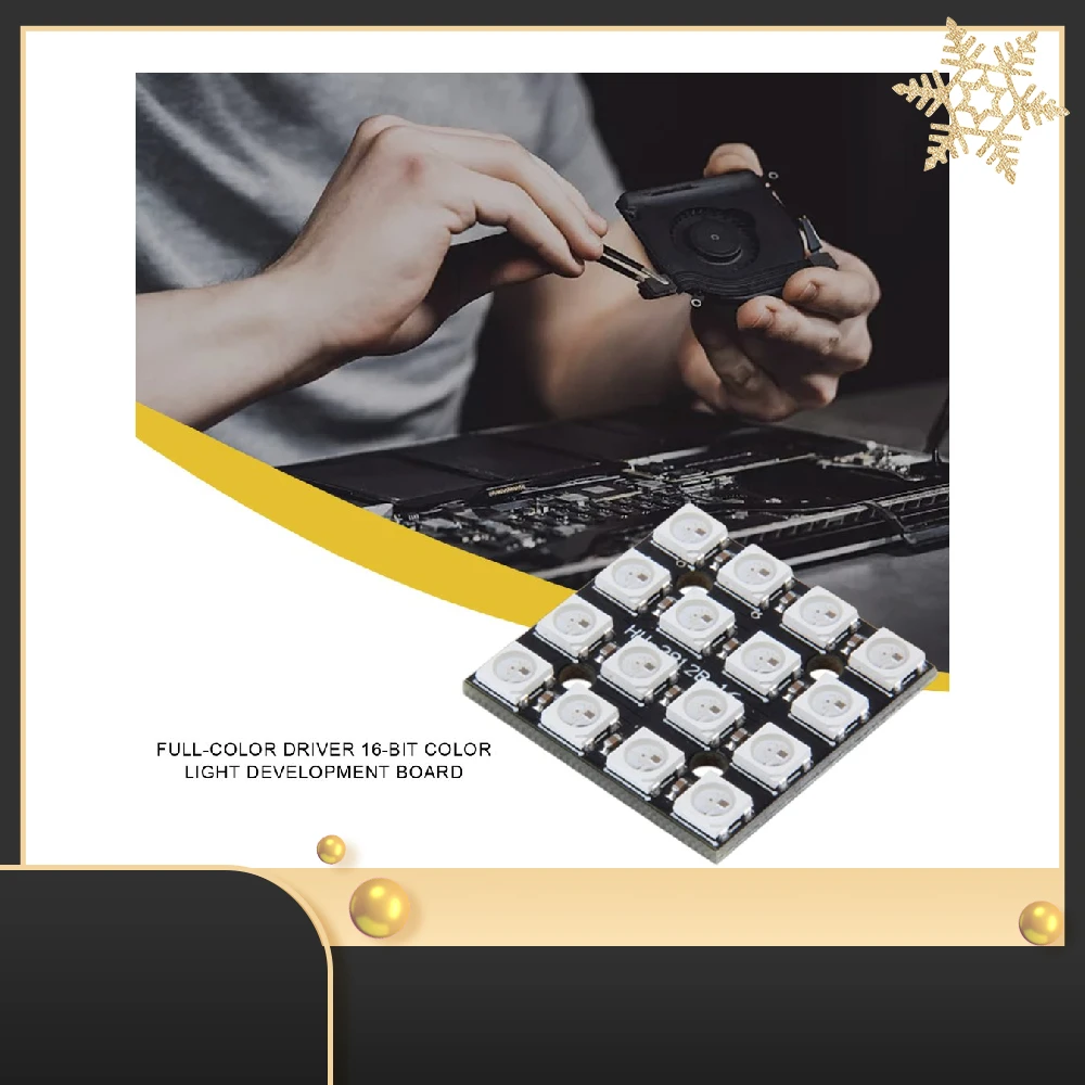 16-bit WS2812B Square Light Board RGB LED Full Color Driver Color Light Development Board Lamp Panel Module
16-bit WS2812B Square Light Board RGB LED Full Color Driver Color Light Development Board Lamp Panel Module