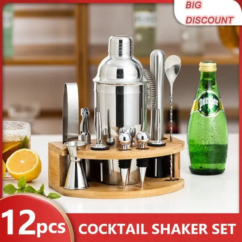 12pcs Stainless Steel Cocktail Shaker Mixer Wine Martini Boston Shaker For Bartender Drink Party Bar Tools Muddler And Cocktail
12pcs Stainless Steel Cocktail Shaker Mixer Wine Martini Boston Shaker For Bartender Drink Party Bar Tools Muddler And Cocktail