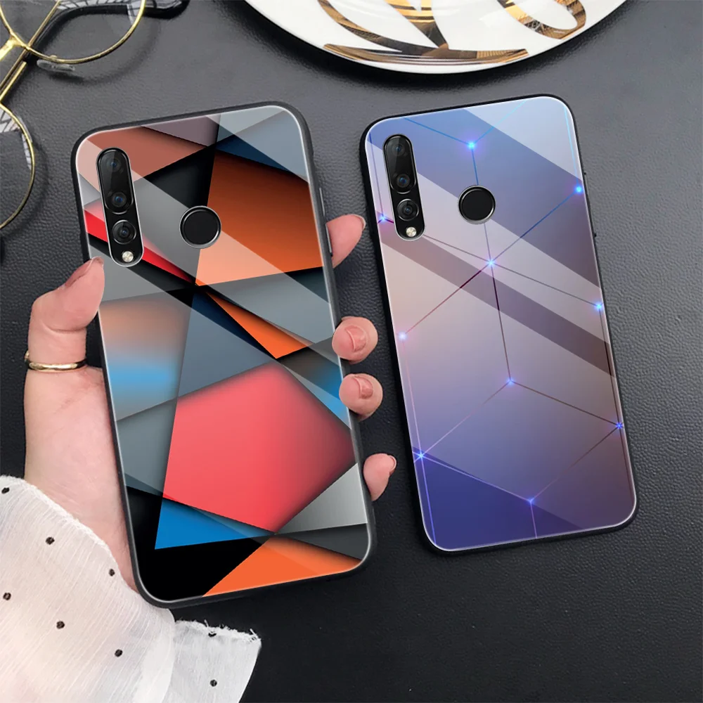 Модный чехол для Huawei P30 P20 P40 Lite Pro Mate 30 20 P Smart Plus 2019 Honor 10 9X Nova 5 стеклянный