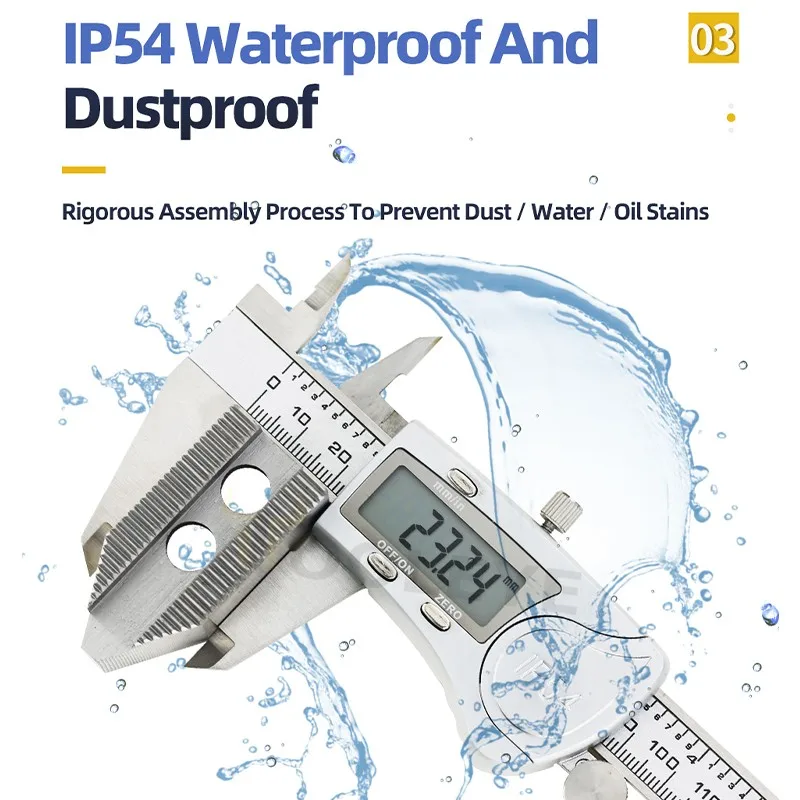 IP54 150/200mm Measuring Tool Stainless Steel Digital Electronic Vernier Calipers Micrometer Paquimetro Measuring Instrument
IP54 150/200mm Measuring Tool Stainless Steel Digital Electronic Vernier Calipers Micrometer Paquimetro Measuring Instrument