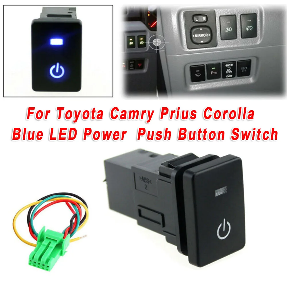 Blue LED Power Lights Push Button Switch Laser For Toyota Camry Prius Corolla Car Interior Accessory DC 12V
Blue LED Power Lights Push Button Switch Laser For Toyota Camry Prius Corolla Car Interior Accessory DC 12V