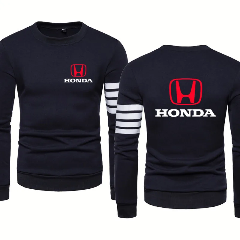 Spring Autumn new Men's pullover Honda Car Logo Printing Solid color stripe Cotton casual High Quality Men's sweatshirt
Spring Autumn new Men's pullover Honda Car Logo Printing Solid color stripe Cotton casual High Quality Men's sweatshirt