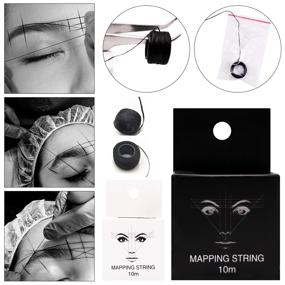 Eyebrow Mapping 10m Microblading Map Pre-inked String Eyebrow Marker Line Eyebrows Tattoo Dot String Tattoo Liner Combination
Eyebrow Mapping 10m Microblading Map Pre-inked String Eyebrow Marker Line Eyebrows Tattoo Dot String Tattoo Liner Combination