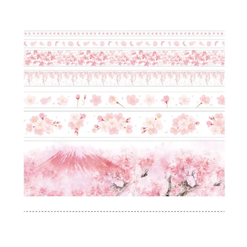 7Pc Romantic Sakura Ocean Star Washi Tape Adhesive Tape DIY Scrapbooking Sticker
7Pc Romantic Sakura Ocean Star Washi Tape Adhesive Tape DIY Scrapbooking Sticker