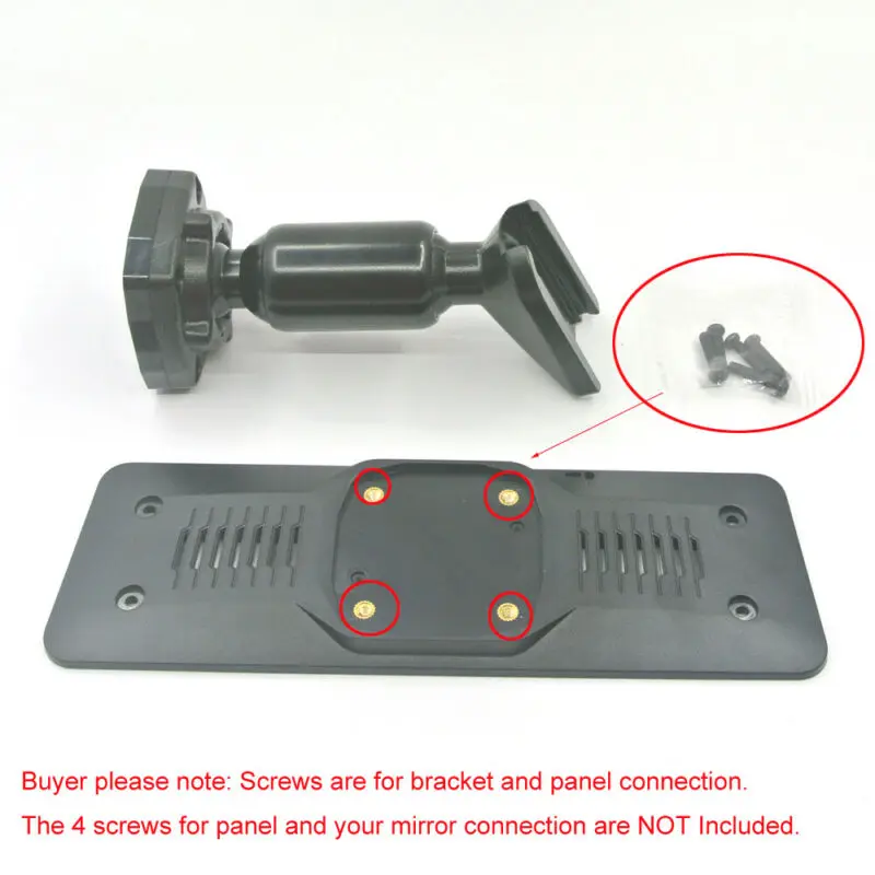 Black Interior Rear View Mirror Back Plate Panel +Bracket For Car DVR Instead Of Strap High Quality Aluminum+ABS Interior Parts
Black Interior Rear View Mirror Back Plate Panel +Bracket For Car DVR Instead Of Strap High Quality Aluminum+ABS Interior Parts