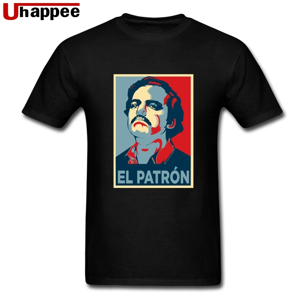 2019 крутые футболки Пабло Эскобар el patron мужские облегающие летние с короткими