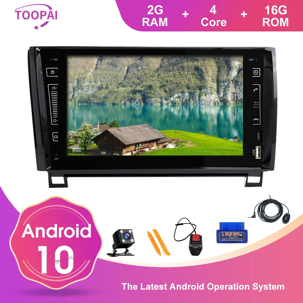 

TOOPAI Android 10 для Toyota RAV4 2013 2014 2015 авто радио головное устройство стерео GPS навигация автомобильный мультимедийный плеер DVD SWC