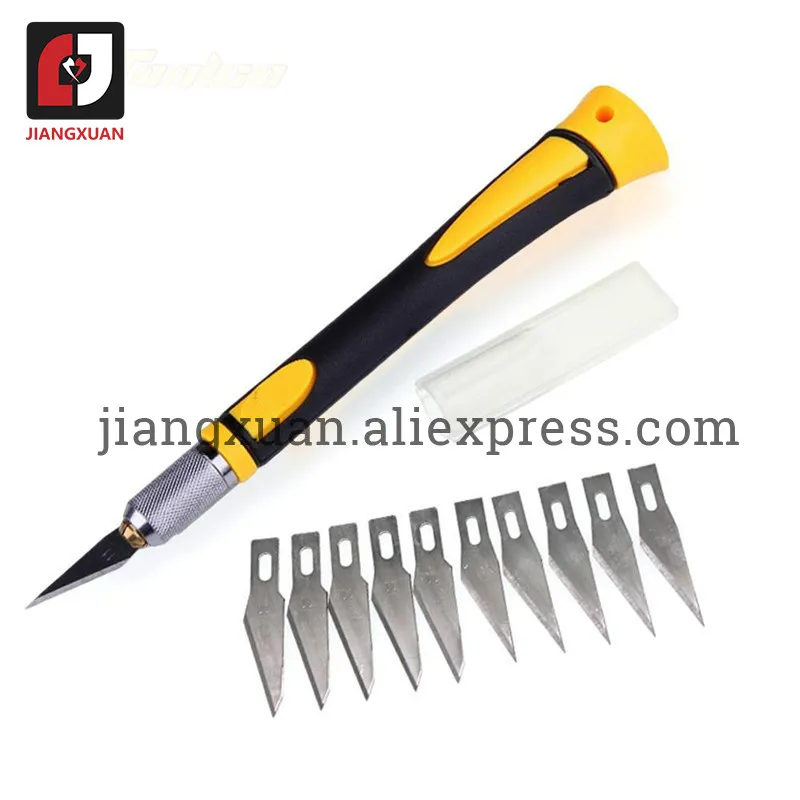 11pcs Set Non-Slip Engraving Knife Set Sculpting DIY Metal Handle Engraving Tools Set for Wood Paper
11pcs Set Non-Slip Engraving Knife Set Sculpting DIY Metal Handle Engraving Tools Set for Wood Paper