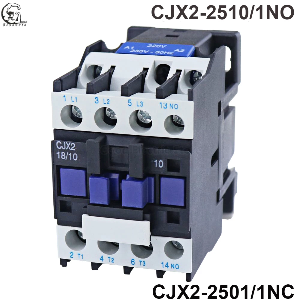 CJX2 2510 2501 контактор переменного тока 25A 3 фазы полюсный без катушки Напряжение 380V