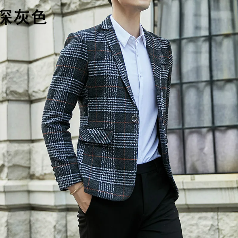 British Style Mens Suits Blazers Fashion Plaid Casual Wedding Business Blazer Homme Slim Fit Dress Coat Terno Masculino M-5XL
British Style Mens Suits Blazers Fashion Plaid Casual Wedding Business Blazer Homme Slim Fit Dress Coat Terno Masculino M-5XL