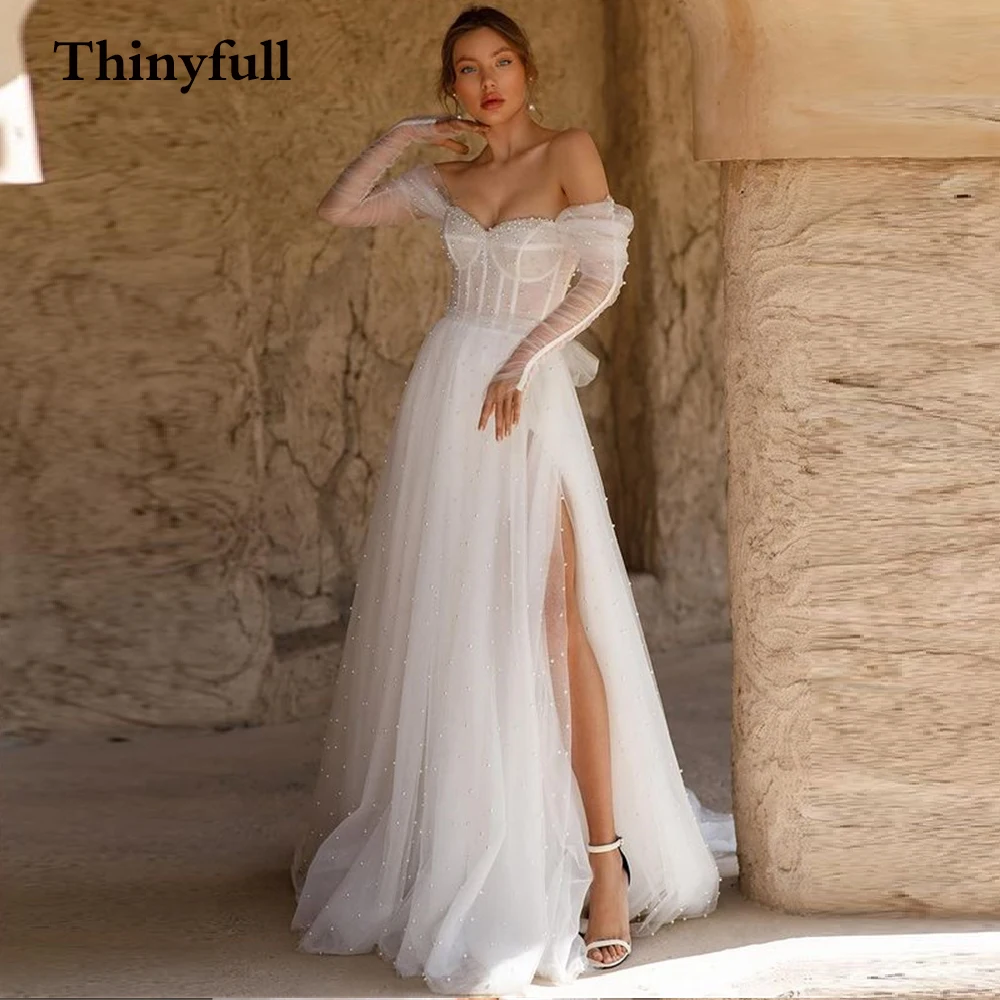 Elegant Long Lace Flower A Line Boho Wedding Dresses Sweetheart Long Sleeves Beach Princess Mariage Gowns Robes De Mariee2022
Elegant Long Lace Flower A Line Boho Wedding Dresses Sweetheart Long Sleeves Beach Princess Mariage Gowns Robes De Mariee2022