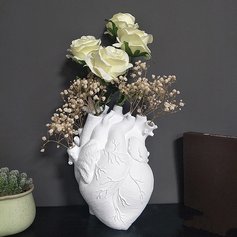 Creative Pot Simulation Heart Shaped Vase Resin Anatomical Organ Ornament Home Decoration For Halloween Decoracion Salon Casa
Creative Pot Simulation Heart Shaped Vase Resin Anatomical Organ Ornament Home Decoration For Halloween Decoracion Salon Casa
