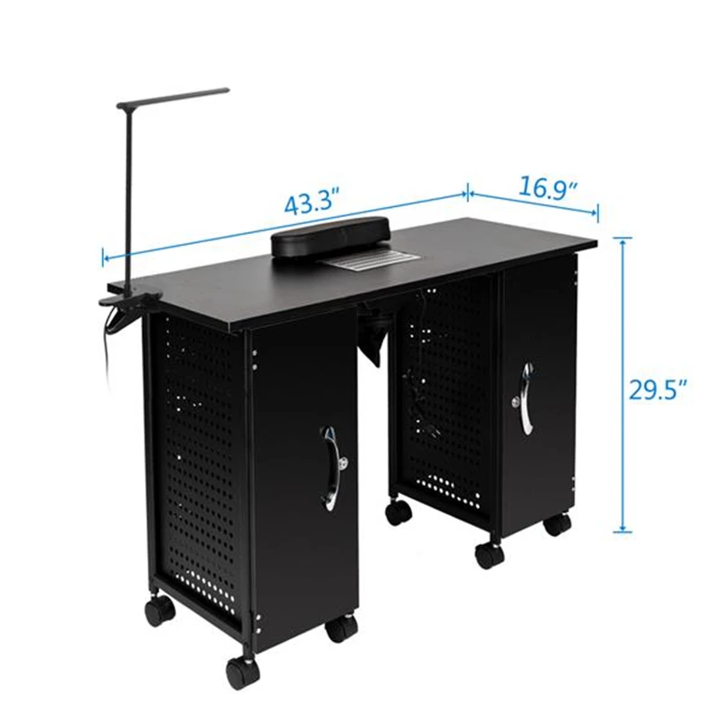 Nail Art Desk Iron Manicure Station Large Table with LED Lamp & Arm Rest Salon Spa Nail Equipment Tattoo Nail Art Table Lamp
Nail Art Desk Iron Manicure Station Large Table with LED Lamp & Arm Rest Salon Spa Nail Equipment Tattoo Nail Art Table Lamp