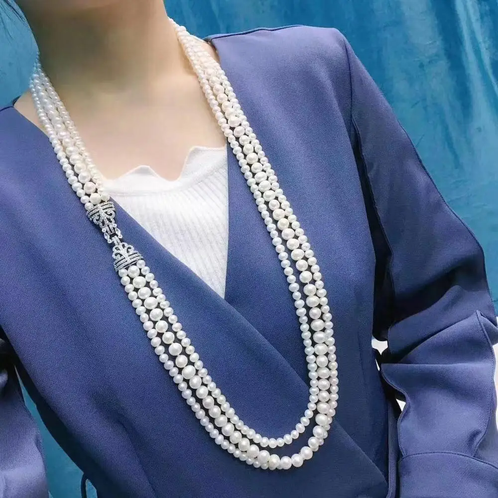 Herhome Top New Fashion 3 Layer Pearl Necklaces Cubic Zircon Micro Pave Setting Women Party Accessories with Free Shipping
Herhome Top New Fashion 3 Layer Pearl Necklaces Cubic Zircon Micro Pave Setting Women Party Accessories with Free Shipping