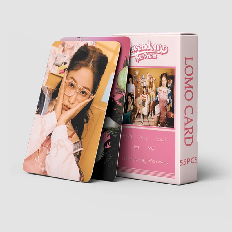 55pcs/set Kpop Red Velvet Lomo Cards New album Queendom K-pop Photo Collection Card idol card fan card gift
55pcs/set Kpop Red Velvet Lomo Cards New album Queendom K-pop Photo Collection Card idol card fan card gift