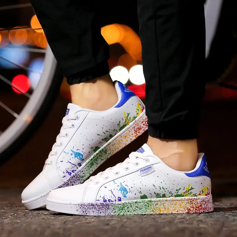 Men Boat Shoes 2019 Men's Casual Shoes Lace-up Men Fashion Flats Loafers Sneakers for Men Design Colorful Graffiti Flats Men
Men Boat Shoes 2019 Men's Casual Shoes Lace-up Men Fashion Flats Loafers Sneakers for Men Design Colorful Graffiti Flats Men