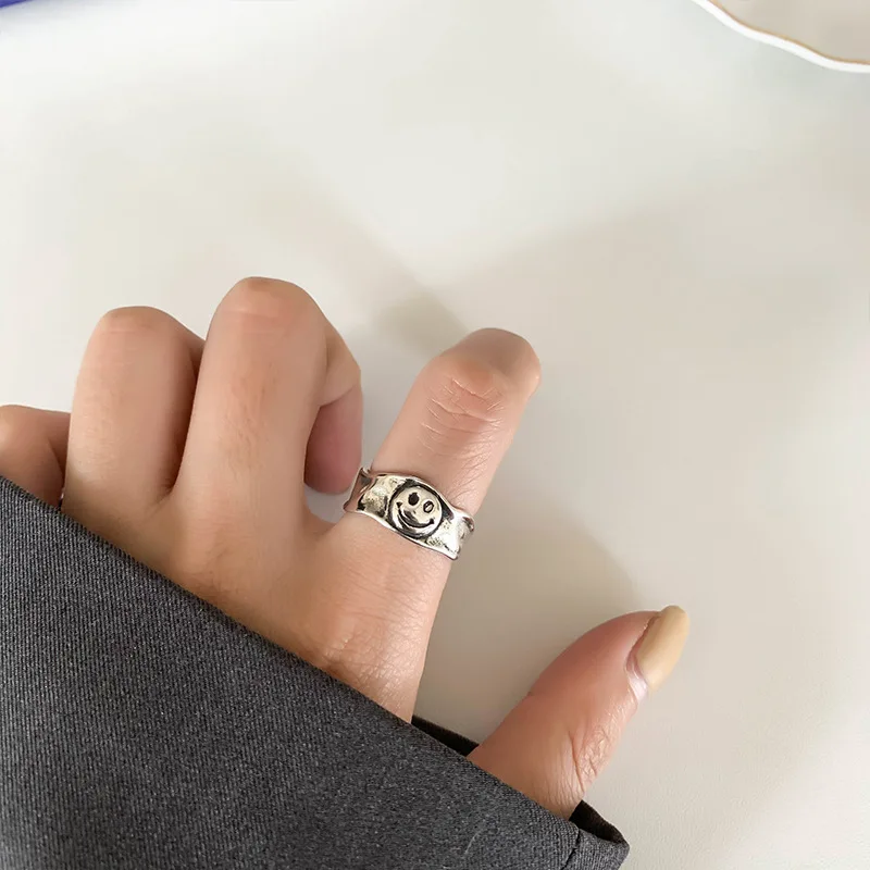 Trendy 925 Sterling Silver Heart Open Rings For Women Creative Horseshoe Ring Party Hollow Adjustable Retro Design Jewelry Gifts
Trendy 925 Sterling Silver Heart Open Rings For Women Creative Horseshoe Ring Party Hollow Adjustable Retro Design Jewelry Gifts