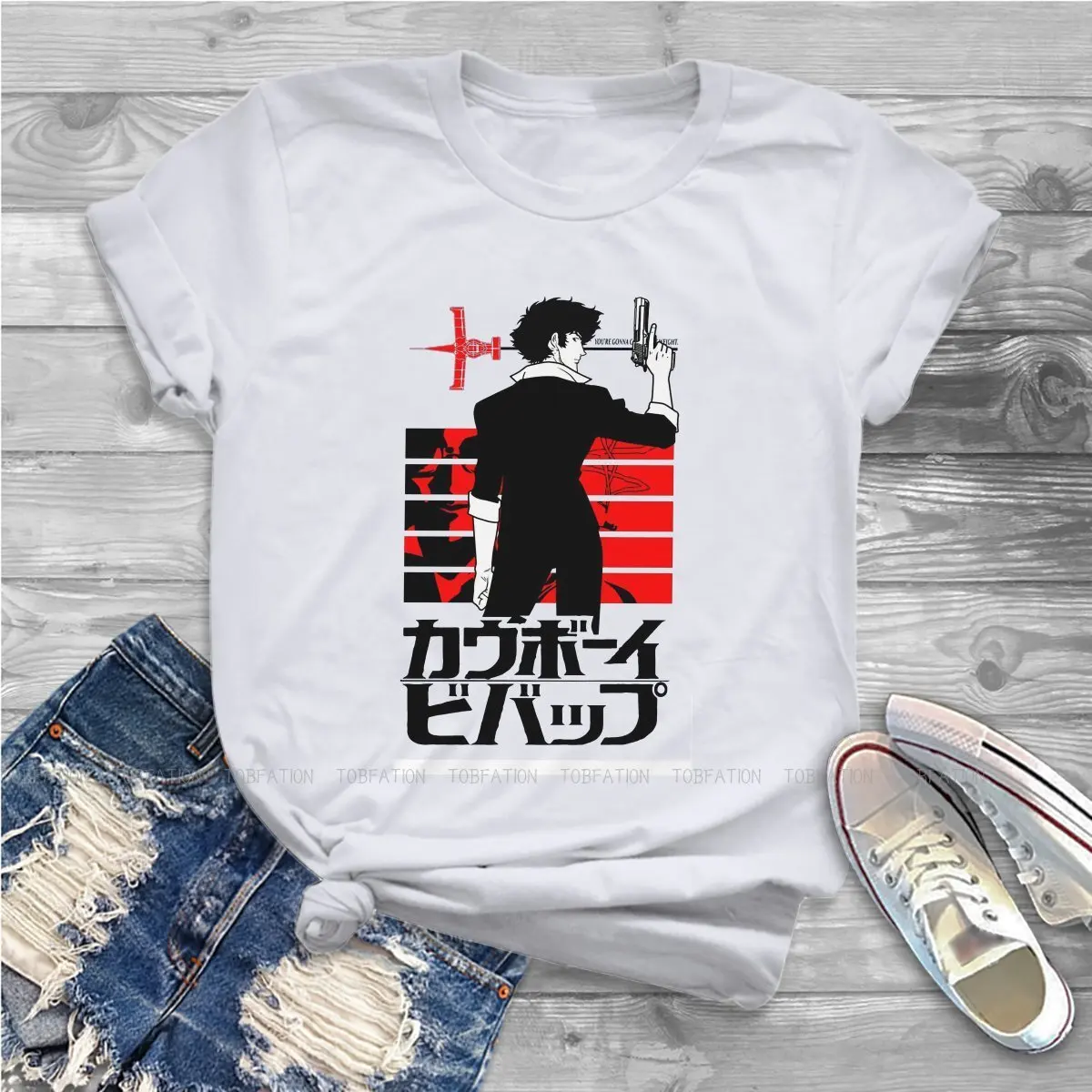 Gun Cute Girls Women T-Shirt Cowboy Bebop Anime Blusas Harajuku Casual Short Sleeve Vintage Oversized Tops
Gun Cute Girls Women T-Shirt Cowboy Bebop Anime Blusas Harajuku Casual Short Sleeve Vintage Oversized Tops