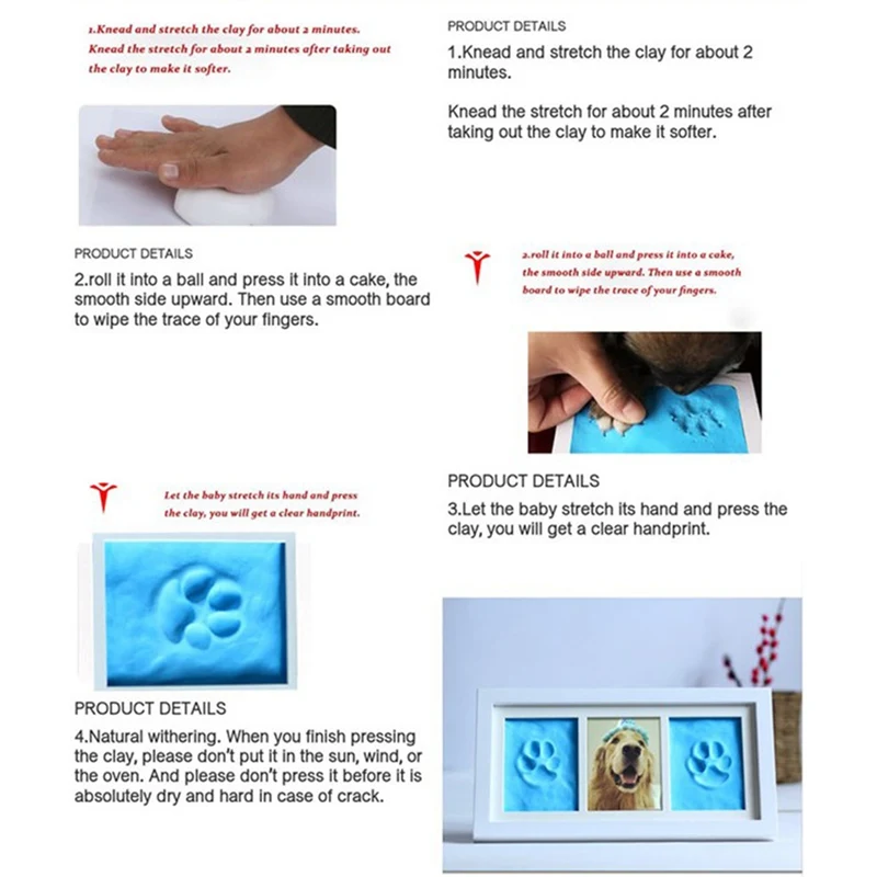 Pet Dog Paw Prints Souvenir Safe Non-toxic Baby Footprints Handprint No Touch Skin Inkless Ink Pads Kits for 0-6 months Newborn 
Pet Dog Paw Prints Souvenir Safe Non-toxic Baby Footprints Handprint No Touch Skin Inkless Ink Pads Kits for 0-6 months Newborn