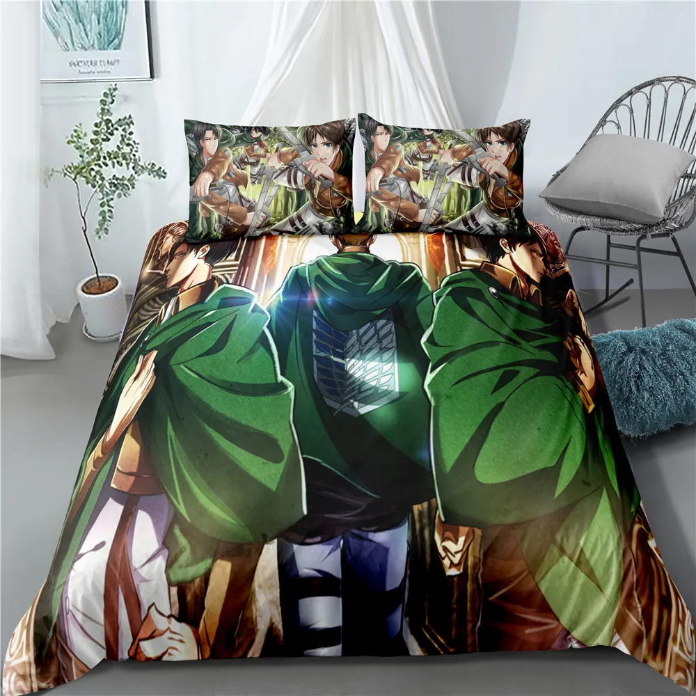 Anime Attack on Titan 3D Bed Linen Duvet Covers Home Textile Pillow Case Kids Comforter Bedding Sets Bed Set Home Decor Bedding
Anime Attack on Titan 3D Bed Linen Duvet Covers Home Textile Pillow Case Kids Comforter Bedding Sets Bed Set Home Decor Bedding