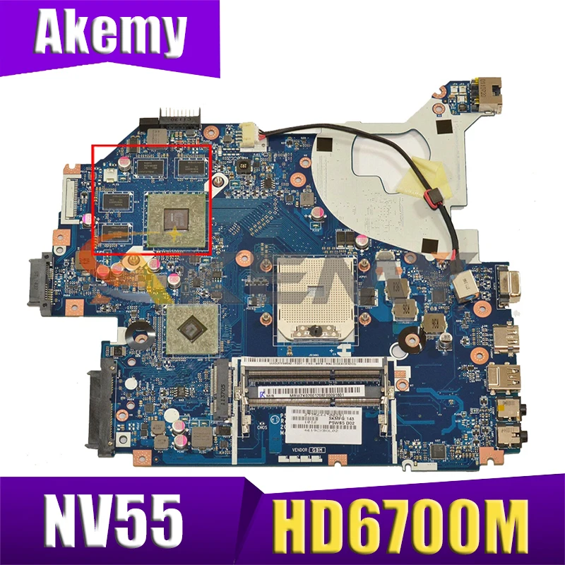 AKEMY P5WS5 LA-6973P For Gateway NV55 NV55S MBWZK02001 MB.WZK02.001 laptop motherboard with HD6700M video card onboard
AKEMY P5WS5 LA-6973P For Gateway NV55 NV55S MBWZK02001 MB.WZK02.001 laptop motherboard with HD6700M video card onboard