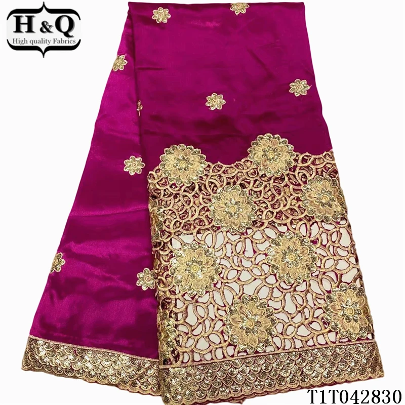 H&Q newest african george satin lace fabric 2021 high quality embroidery french lace rayon/polyester fabrics 5 yards/piece T0522
H&Q newest african george satin lace fabric 2021 high quality embroidery french lace rayon/polyester fabrics 5 yards/piece T0522